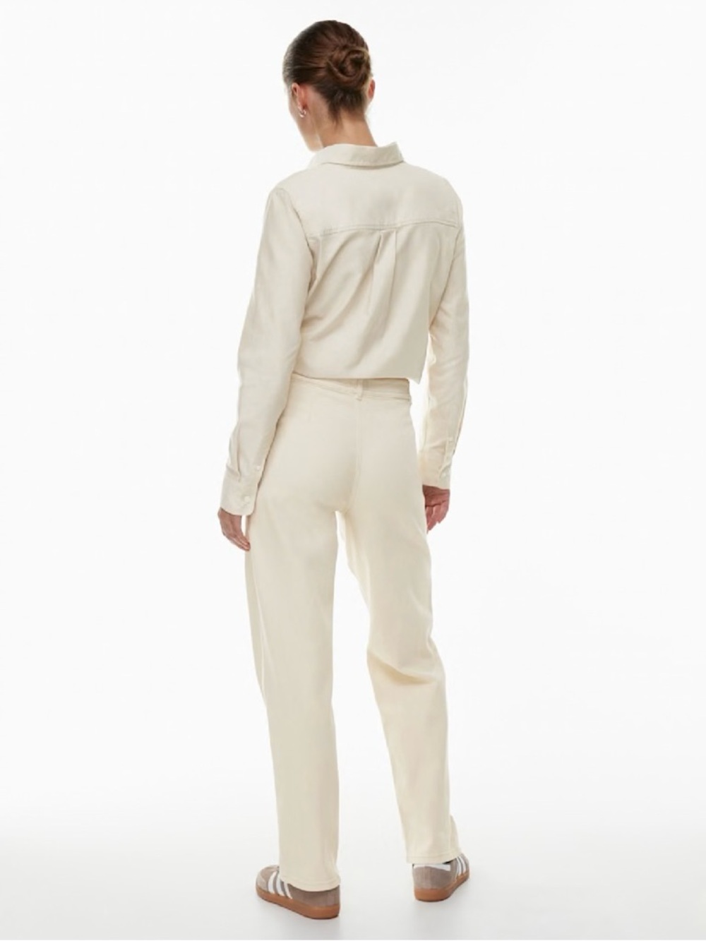 Wilfred Free Aritzia Off-White/Cream Modern Utility Mid-Rise Jean Pants - Picture 10 of 11